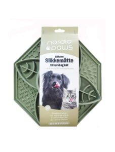 Nordic Paws Slikkemåtte – 2i1 Grøn
