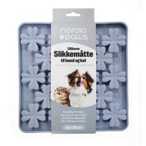 Nordic Paws Slikkemåtte – Blomst Grå