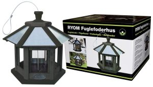 6-kantet fuglefoderautomat – 34 cm  (BESTILLINGSVARE Leveringstid ca. 2 uger)