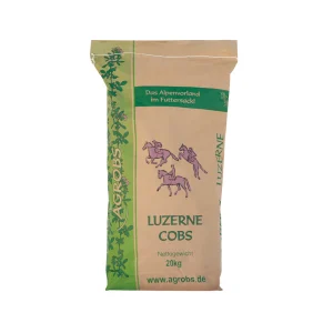 Agrobs Luzerne Cobs – 20 kg (Bestillingsvare, leveringstid ca. 2 uger)