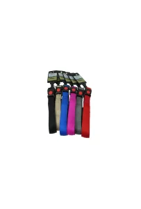 Soft Nylonhalsbånd med lås – 20mm x 30-45 cm RØD