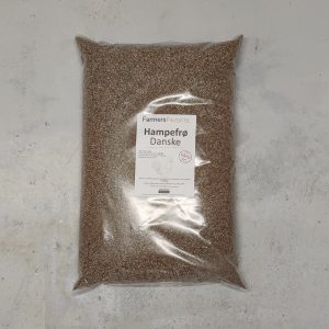 Nettofoder Hampefrø – 12 kg (Bestillingsvare, leveringstid ca. 2 uger)