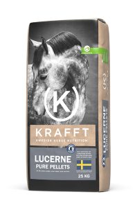 Krafft Lucerne Pellets – 25 kg (Bestillingsvare, leveringstid ca. 2 uger)