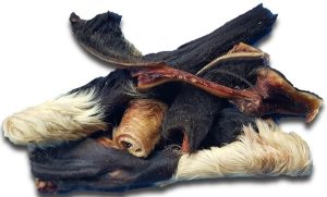 Tørret oksehud med pels – 250 gram