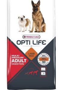 Opti Life Adult Digestion Maxi/Medium – Lam og ris 12,5 kg (Bestillingsvare leveringstid ca. 1 – 2 uger)