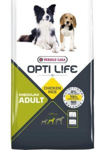 Opti Life Adult Medium Kylling og ris – 12,5 kg. (Bestillingsvare, leveringstid 1 – 2 uger)
