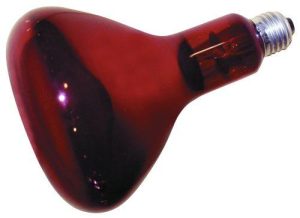 Varmepære Philips rød 150 w