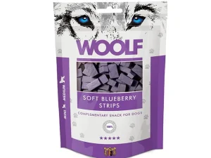 Woolf Soft Blueberry Strips – 100g