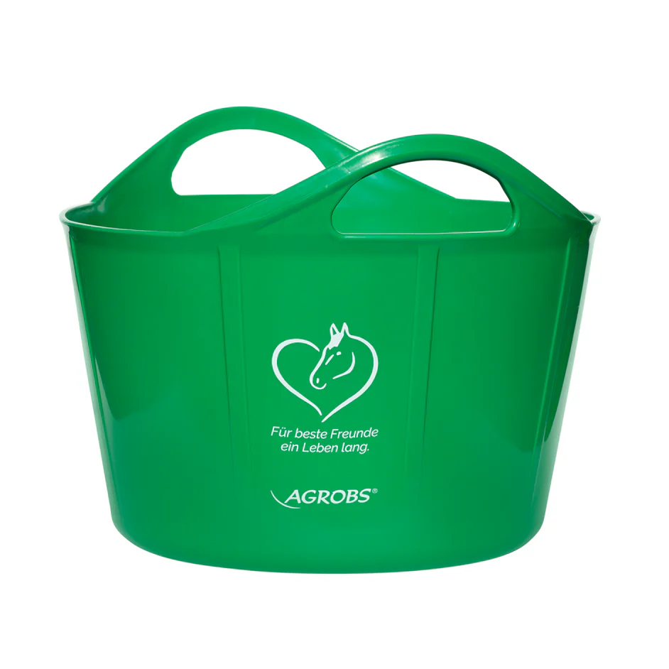 Agrobs Flex Balje, ingen metalhanke at sidde fast i på boks og fold.